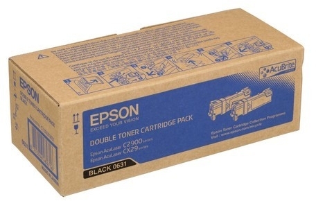 Twin Pack Cartus Toner Black C13S050631 2X3K Original Epson Aculaser C2900N