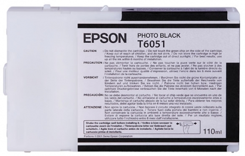 Cartus Photo Black C13T605100 110Ml Original Epson Stylus Pro 4800