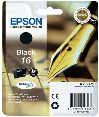 Cartus Black Nr.16 C13T16214012 5,4Ml Original Epson Wf-2010W