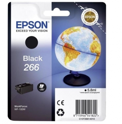 Cartus Black Nr.266 C13T26614010 5,8Ml Original Epson Workforce Wf-100W