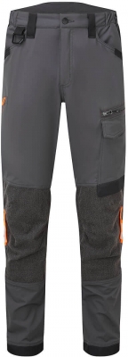 Pantaloni de lucru stretch, Gri metalic, Tall, Portwest EV4