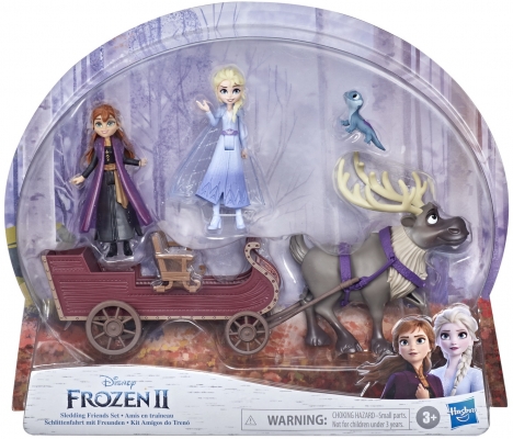 DISNEY FROZEN2 SET PAPUSI ANNA SI ELSA CU SANIE HASBRO