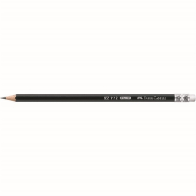 Creion grafit HB cu guma 1112 Faber-Castell