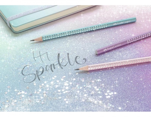 Creion grafit B, Sparkle Bleu Ocean, metalizat, Faber-Castell