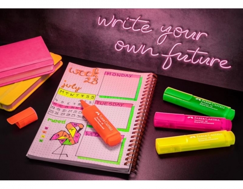 Textmarker Superfluorescent Gen Z, set 4, cutie carton, Faber-Castell