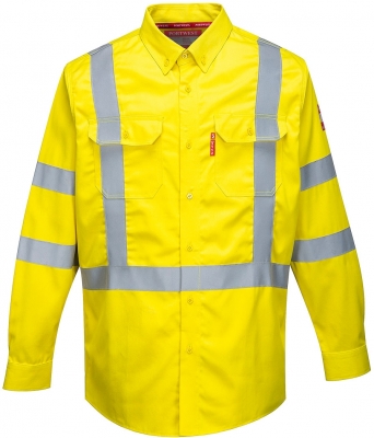 Camașa Bizflame FR Hi-Vis 88/12, galben, regular, Portwest