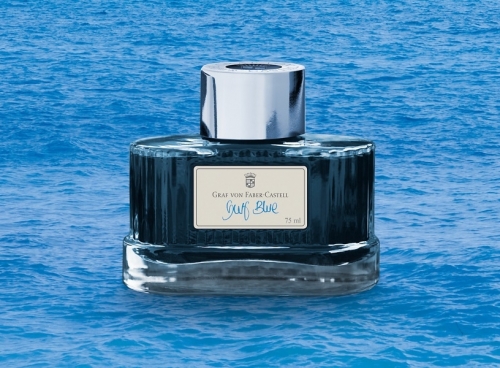 Calimara cerneala Gulf Blue 75 ml Graf von Faber-Castell 