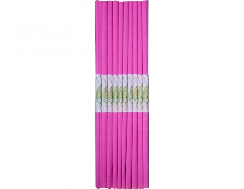 Hartie creponata 50x200cm, fucsia, 10 role, Happy Color