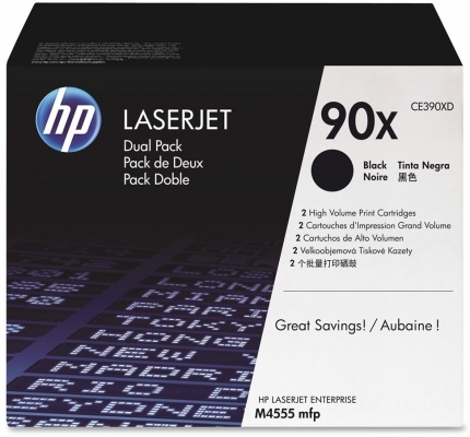 Dual Pack Cartus Toner Ce390Xd (2Xce390X) 2X24K Original Hp Laserjet M4555