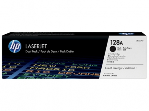 Dual Pack Cartus Toner Nr.128A Ce320Ad 2X2K Original Hp Laserjet Cm1415Fn