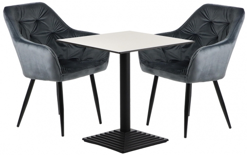 Scaun dining HTS-D19G Dark Grey Stema Partner 