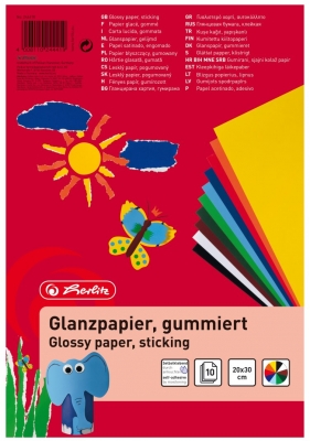 Hartie glasata, A4, set 10 file, Herlitz