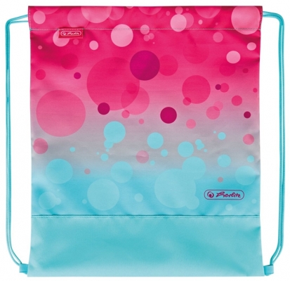 Ghiozdan echipat Softlight Plus, Greenline, Pink Bubbles, Herlitz