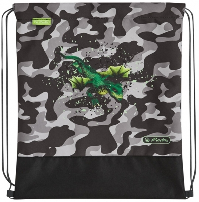 Ghiozdan echipat Ultralight Plus, Camo Dragon, Herlitz