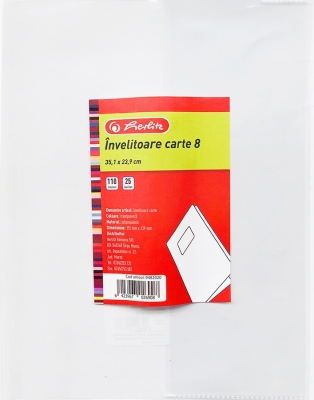 Coperta carte 35.1 x 23.9 cm transparenta 25 buc/set Herlitz