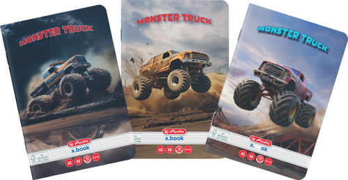 Caiet A5, 48 file, dictando, Monster Truck, Herlitz 