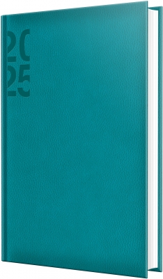 Agenda Herlitz datata 2025, A5, 352 pagini, DeLuxe, culoare turcoaz