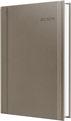 Agenda Herlitz datata 2025, A5, 352 pagini, Premium Deluxe Borneo, culoare bej