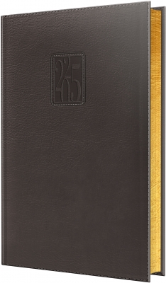 Agenda Herlitz datata 2025, A5, 352 pagini, Premium Deluxe Panama, culoare negru