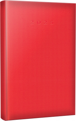 Agenda Herlitz datata 2025, A5, 352 pagini, culoare rosu coral