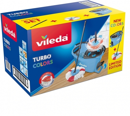 Set curatenie Easy Wring Turbo, albastru Vileda 