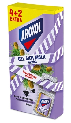 Pastile Cedru gel antimolii 6/set Aroxol