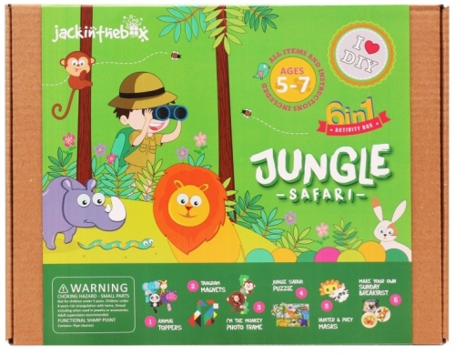 Kit Creatie 6-In-1 Safari In Jungla Jack In The Box