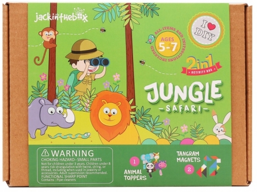 Kit Creatie 2-In-1 Safari In Jungla Jack In The Box