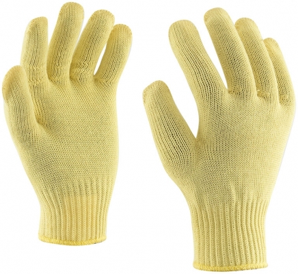 Manusi tricotate din fir de Kevlar®, din 2 fire, Mammoth-2T, Galben, Rock Safety