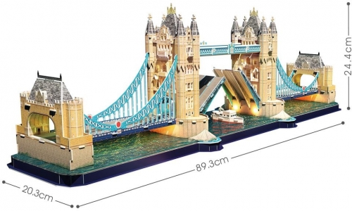 Cubic Fun - Puzzle 3D Led Tower Bridge 222 Piese