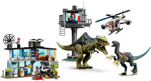 Atacul Giganotozaurului si Therizinosaurului 76949 LEGO Jurassic World