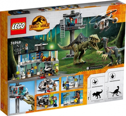 Atacul Giganotozaurului si Therizinosaurului 76949 LEGO Jurassic World