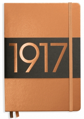 Caiet cu elastic A5, 125 file, velin, Metallic Leuchtturm1917 