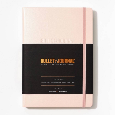 Jurnal Bullet blush, negru, A5, 206 pagini, linii punctate, Leuchtturm1917