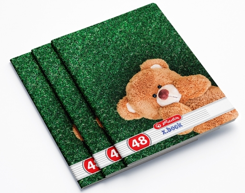 Caiet A5, 48 file, dictando, Teddy, 10 buc/set, Herlitz