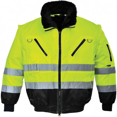 Jacheta pilot Hi-Vis 3 in 1, Galben/Negru, Portwest 