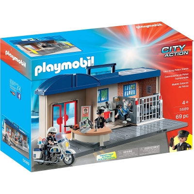 Set Mobil Statie De Politie Playmobil