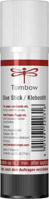 Glue stick PTM lipici solid transparent, 22 g, Tombow