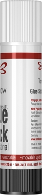 Glue stick PTS lipici solid transparent, 10 g, Tombow