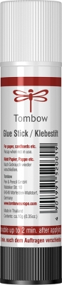 Glue stick PTS lipici solid transparent, 10 g, Tombow