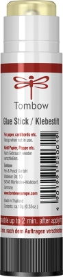 Glue stick PTS lipici solid transparent, 10 g, Tombow