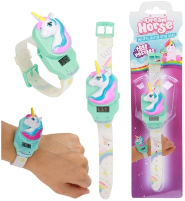 Ceas digital pentru copii, Unicorn, Dream Horse, Toi-Toys