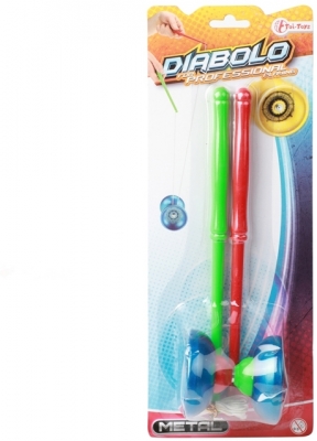 Jucarie Diabolo din metal, diverse culori, Toi-Toys