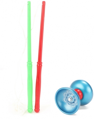 Jucarie Diabolo din metal, diverse culori, Toi-Toys