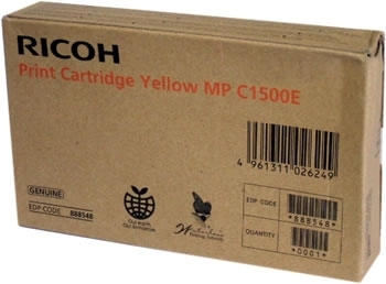 Cartus Gel Yellow 888548 3K Original Ricoh Mp C1500Sp