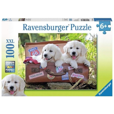 Puzzle Catei In Valiza, 100 Piese Ravensburger