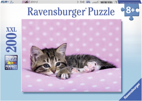 Puzzle Pisicuta Pe Patura, 200 Piese Ravensburger