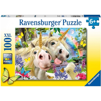 Puzzle Selfie Cu Unicorni, 100 Piese Ravensburger