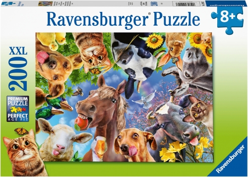 Puzzle Portret Cu Animale, 200 Piese Ravensburger