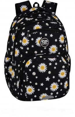 Rucsac CoolPack Pick, 2 compartimente, Daisy Black